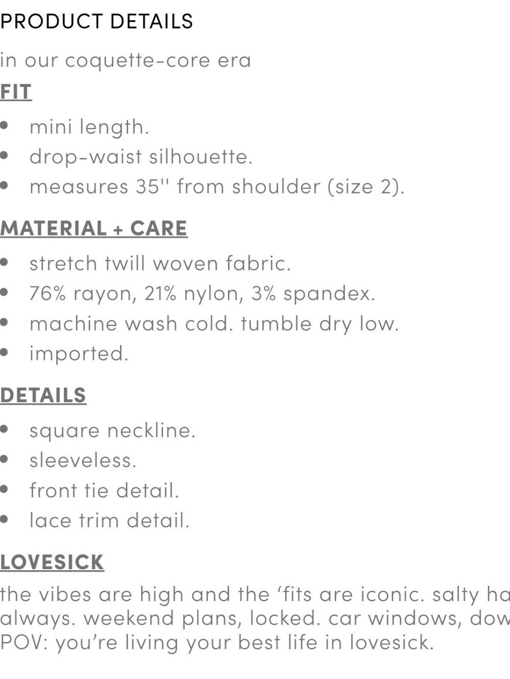 Nwt 3x TORRID LoveSick Drop-Waist Coquette Dress - Picture 6 of 7